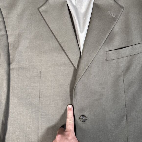 Lauren Ralph Lauren Suit‎ 2 Piece Men’s Size 44R/34W Olive Green Wool - Picture 7 of 16